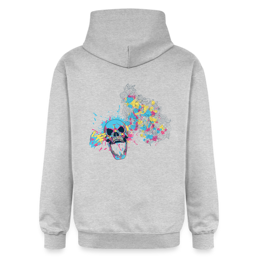 Felpa con cappuccio unisex Softstyle® | Gildan  | Skull Explosion - grigio chiaro melange