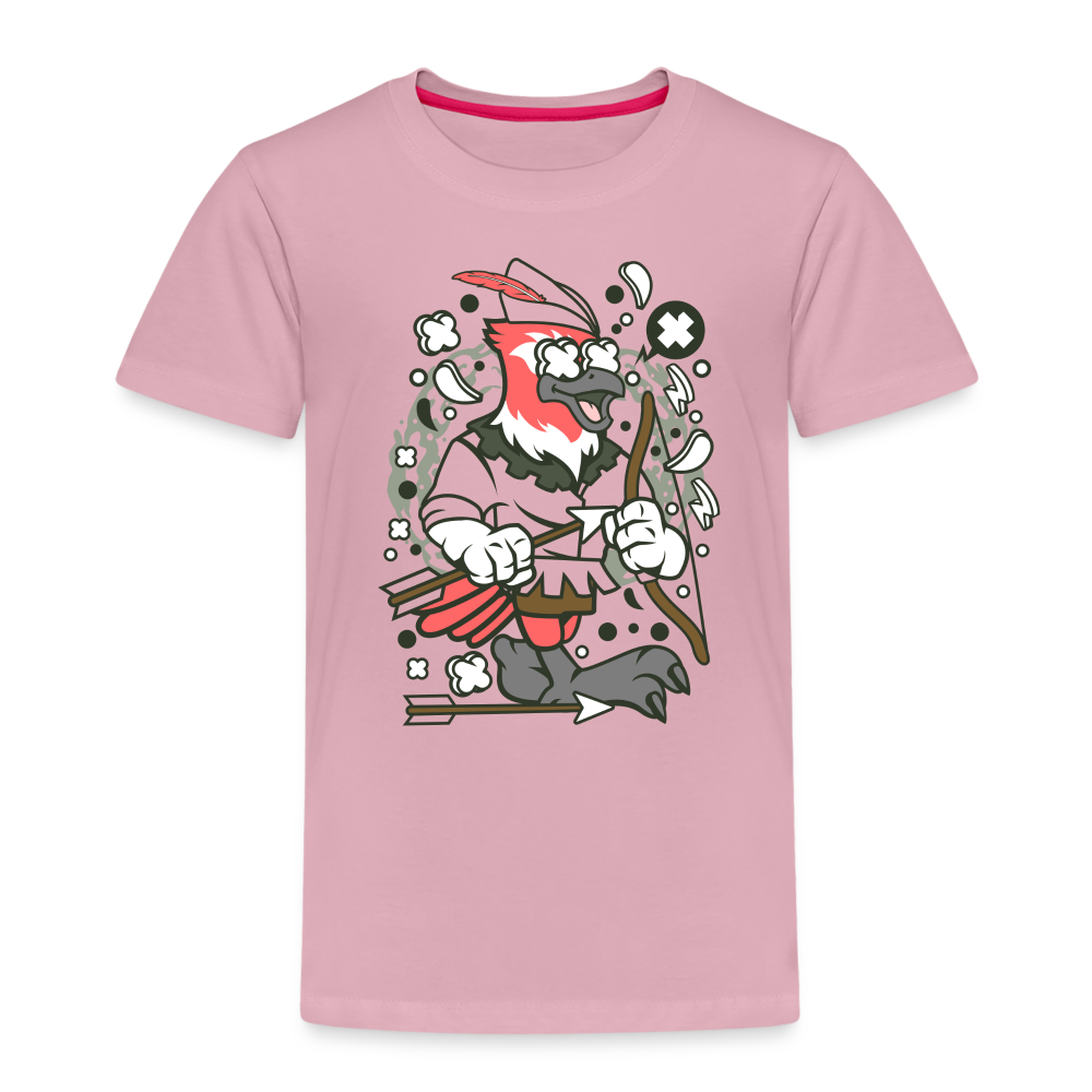 Maglietta Premium per bambini | Spreadshirt | Bird Robin - rosa chiaro