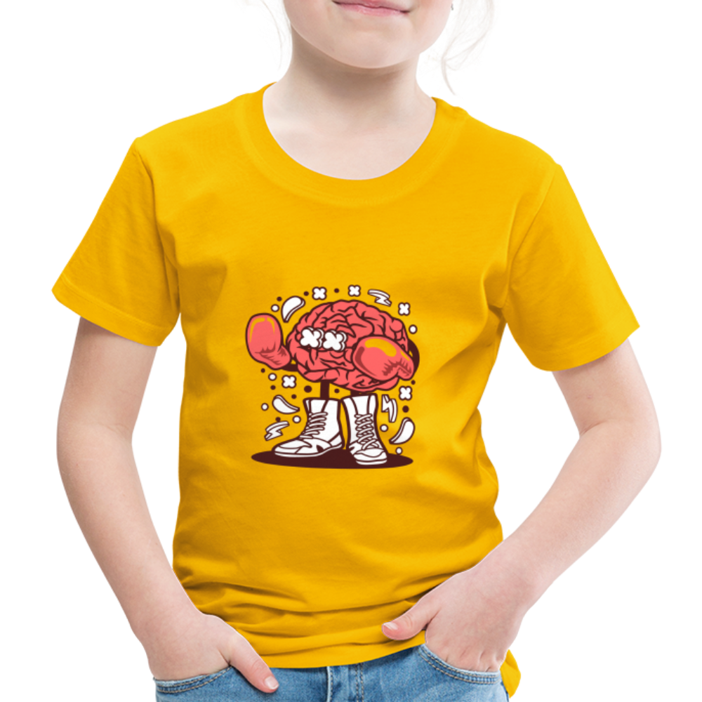 Maglietta Premium per bambini | Spreadshirt | Brain Boxer - giallo sole