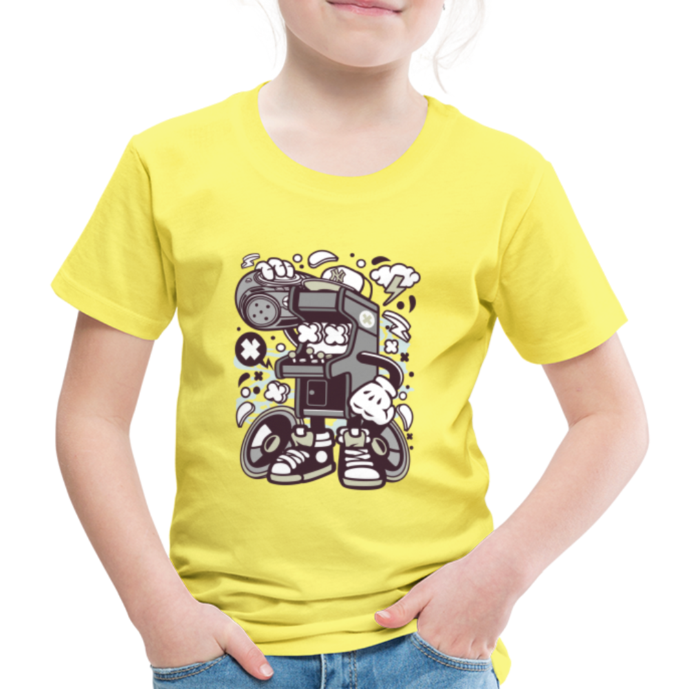 Maglietta Premium per bambini | Spreadshirt |  Arcade Game Boombox - giallo