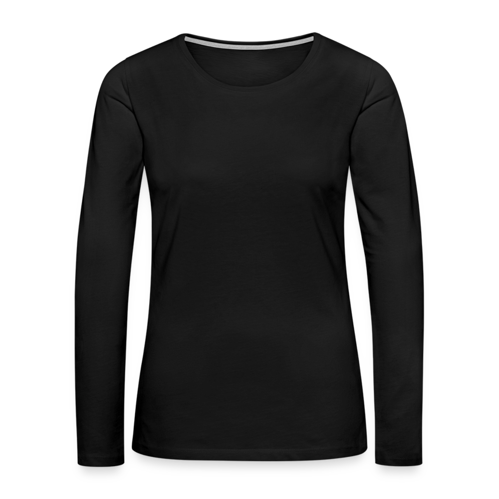 Maglietta Premium a manica lunga da donna | Spreadshirt - nero