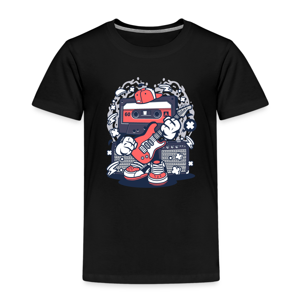 Maglietta Premium per bambini | Spreadshirt | Cassette Rockstar - nero