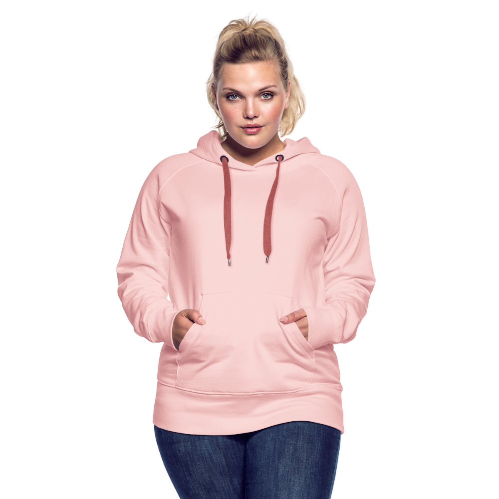 Felpa con cappuccio premium da donna | Personalizzabile - rosa cristal