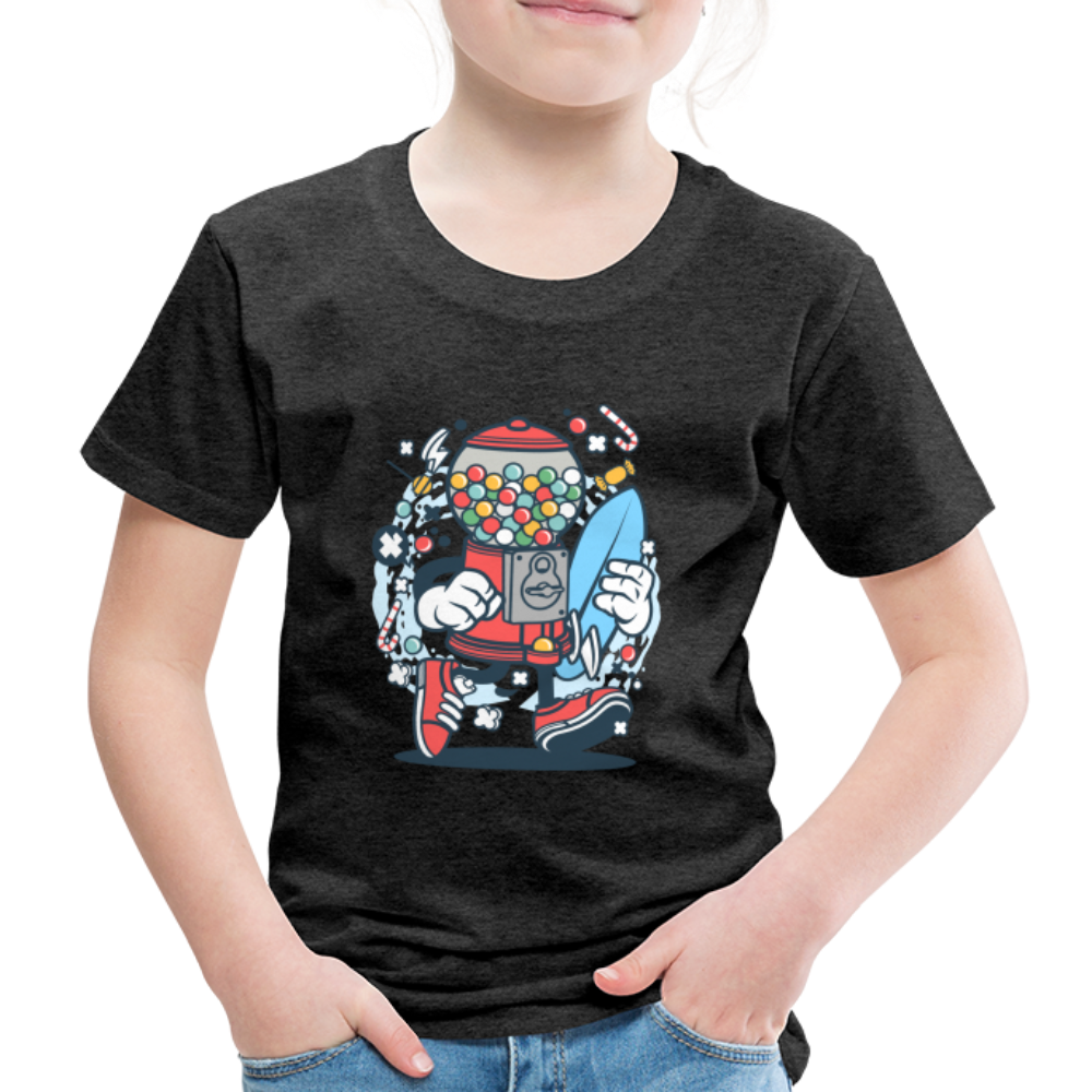 Maglietta Premium per bambini | Spreadshirt | Candy Machine Surfer - antracite