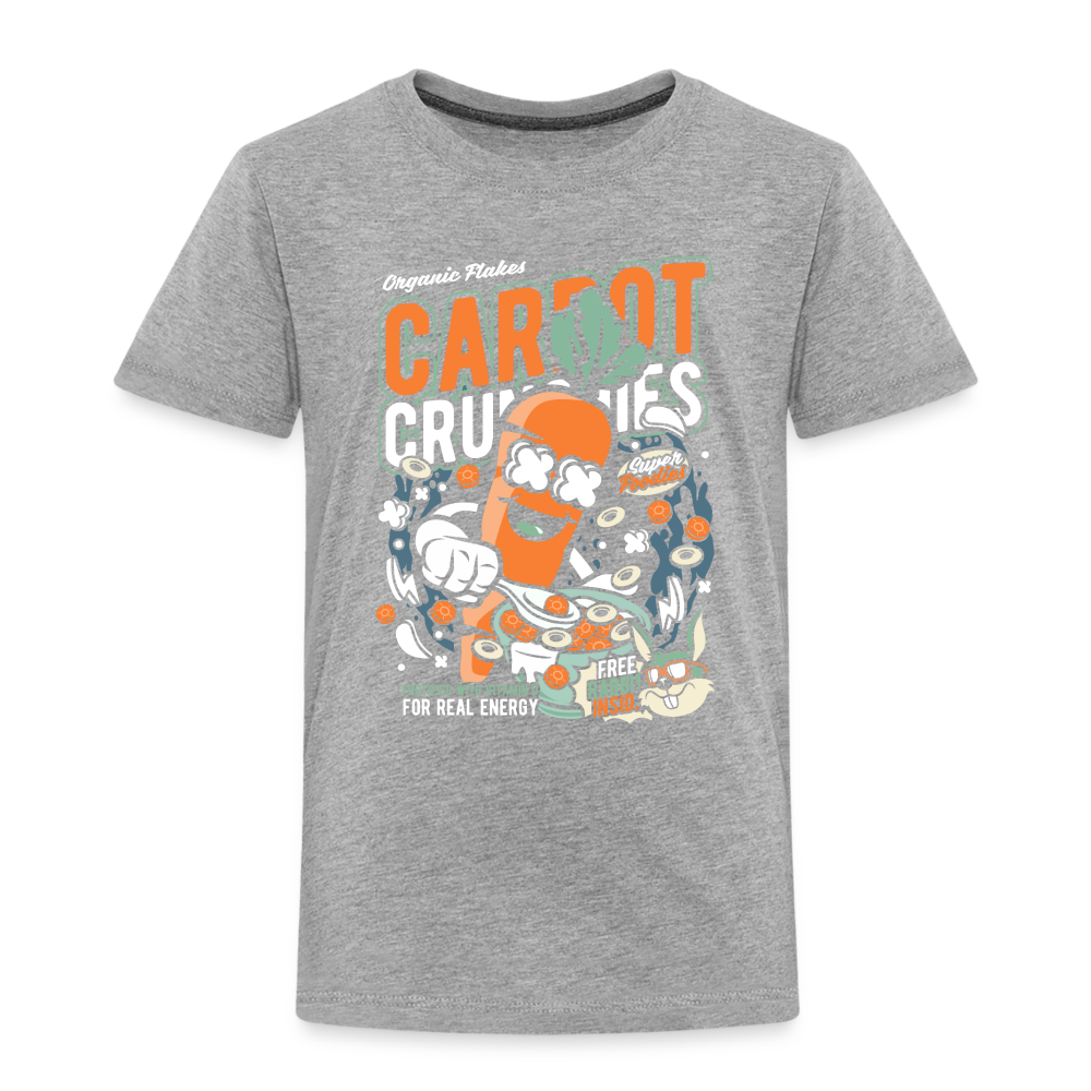 Maglietta Premium per bambini | Spreadshirt | Carrot Crunchies - grigio melange