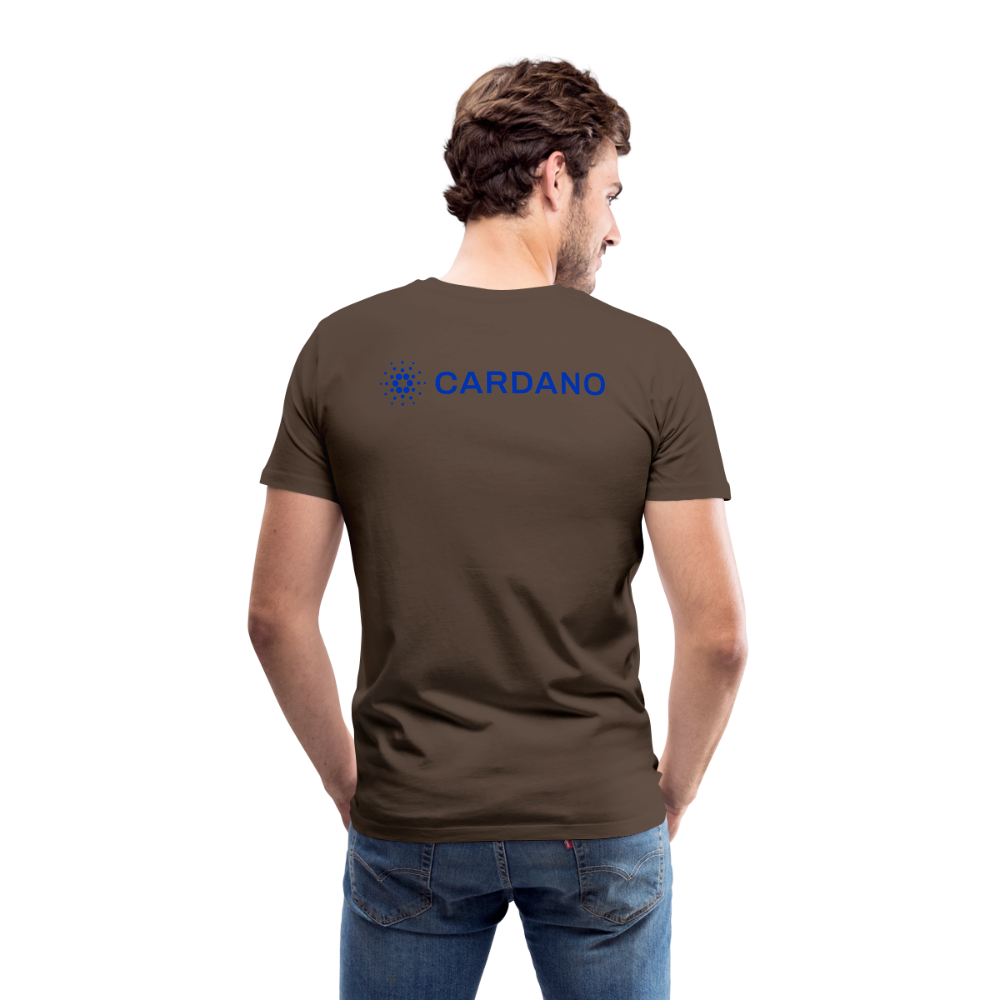 Maglietta Premium da uomo | Spreadshirt | Cardano™ #2 - marrone nobile