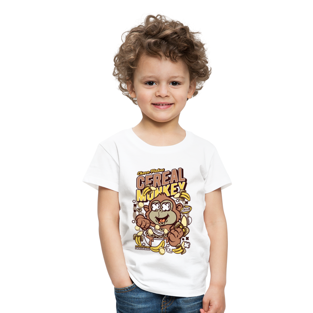 Maglietta Premium per bambini | Spreadshirt | Cereal Monkey - bianco