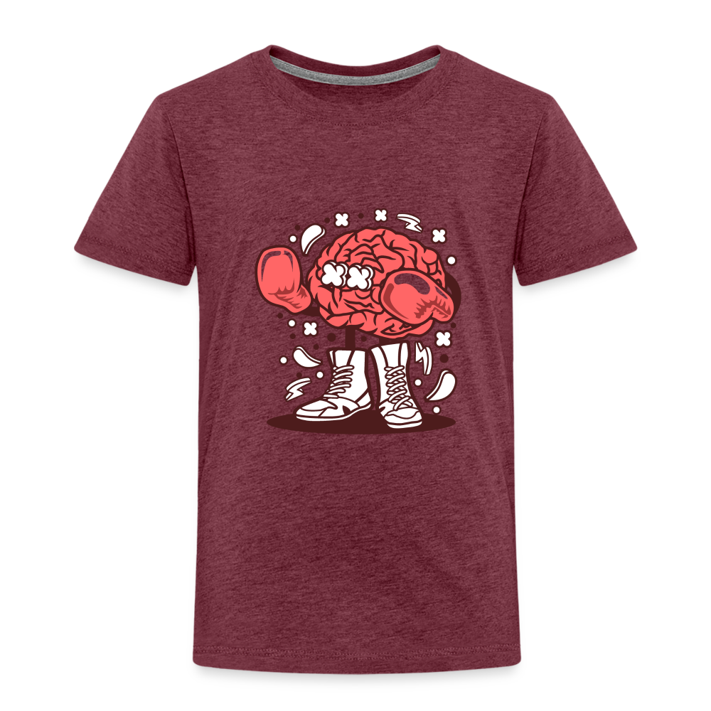 Maglietta Premium per bambini | Spreadshirt | Brain Boxer - rosso bordeaux melange