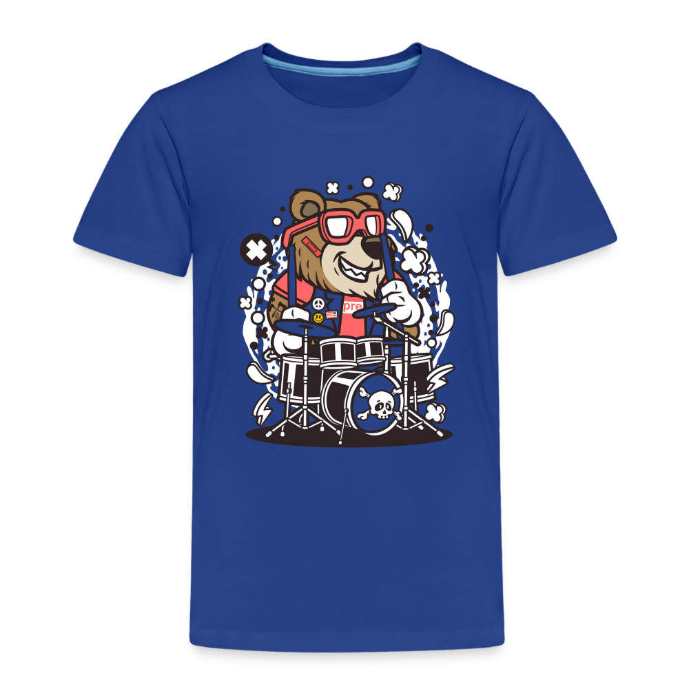 Maglietta Premium per bambini | Spreadshirt | Bear Drummer - blue royal