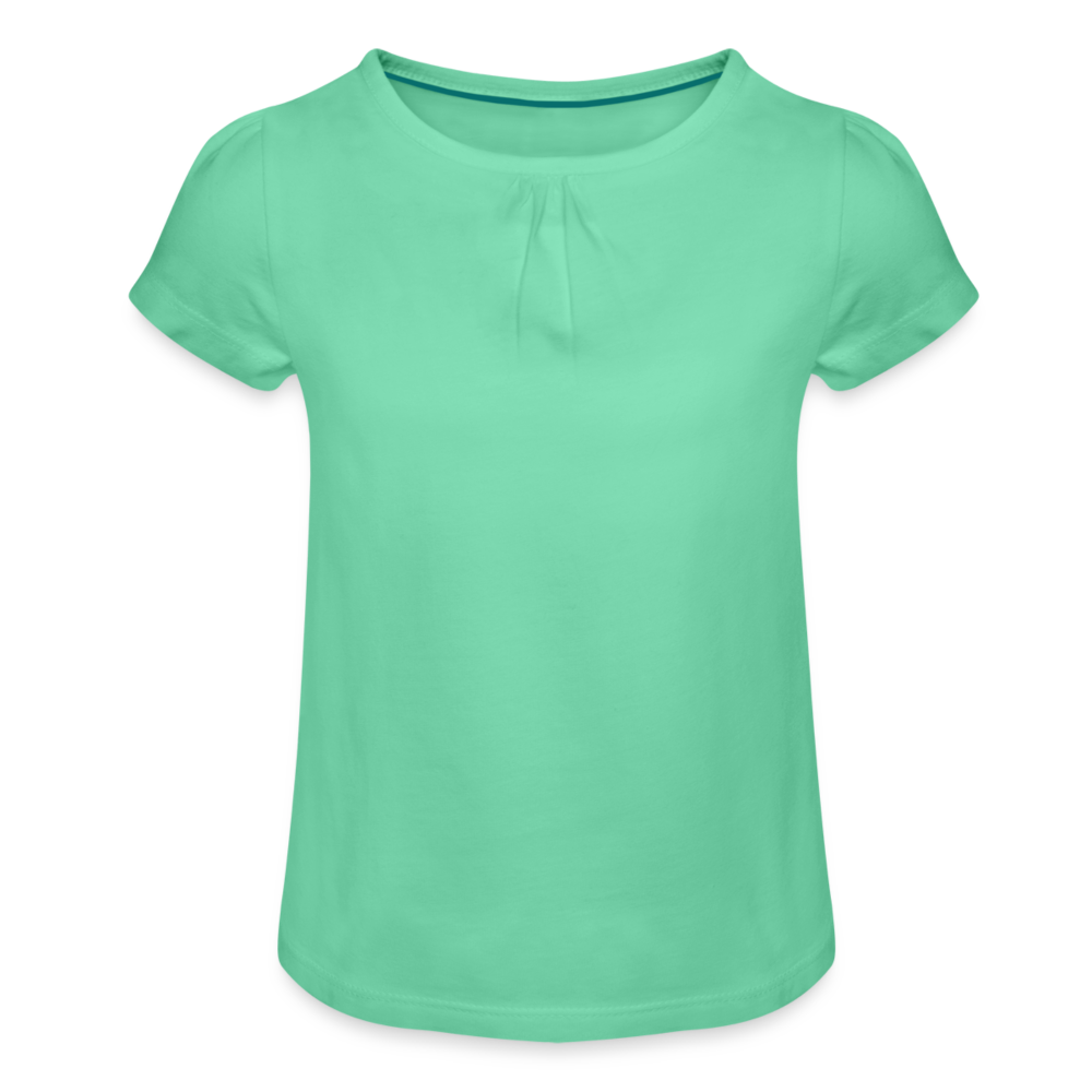 Maglietta da ragazza con arricciatura | Spreadshirt - menta