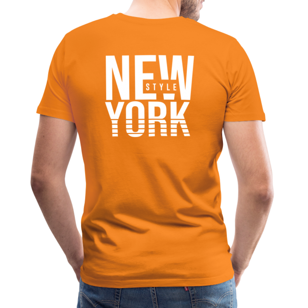 Maglietta Premium da uomo | Spreadshirt | New York Style - arancione