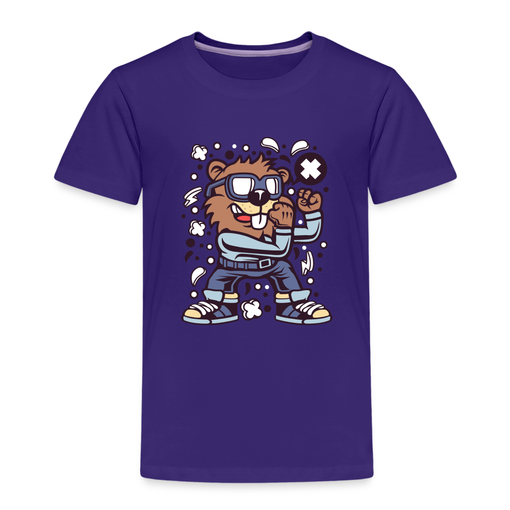 Maglietta Premium per bambini | Spreadshirt | Beaver Fighter - viola