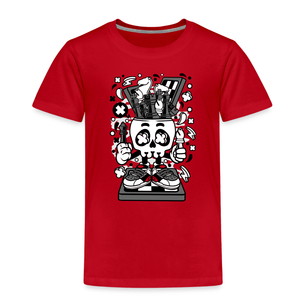 Maglietta Premium per bambini | Spreadshirt | Chess Skull - rosso