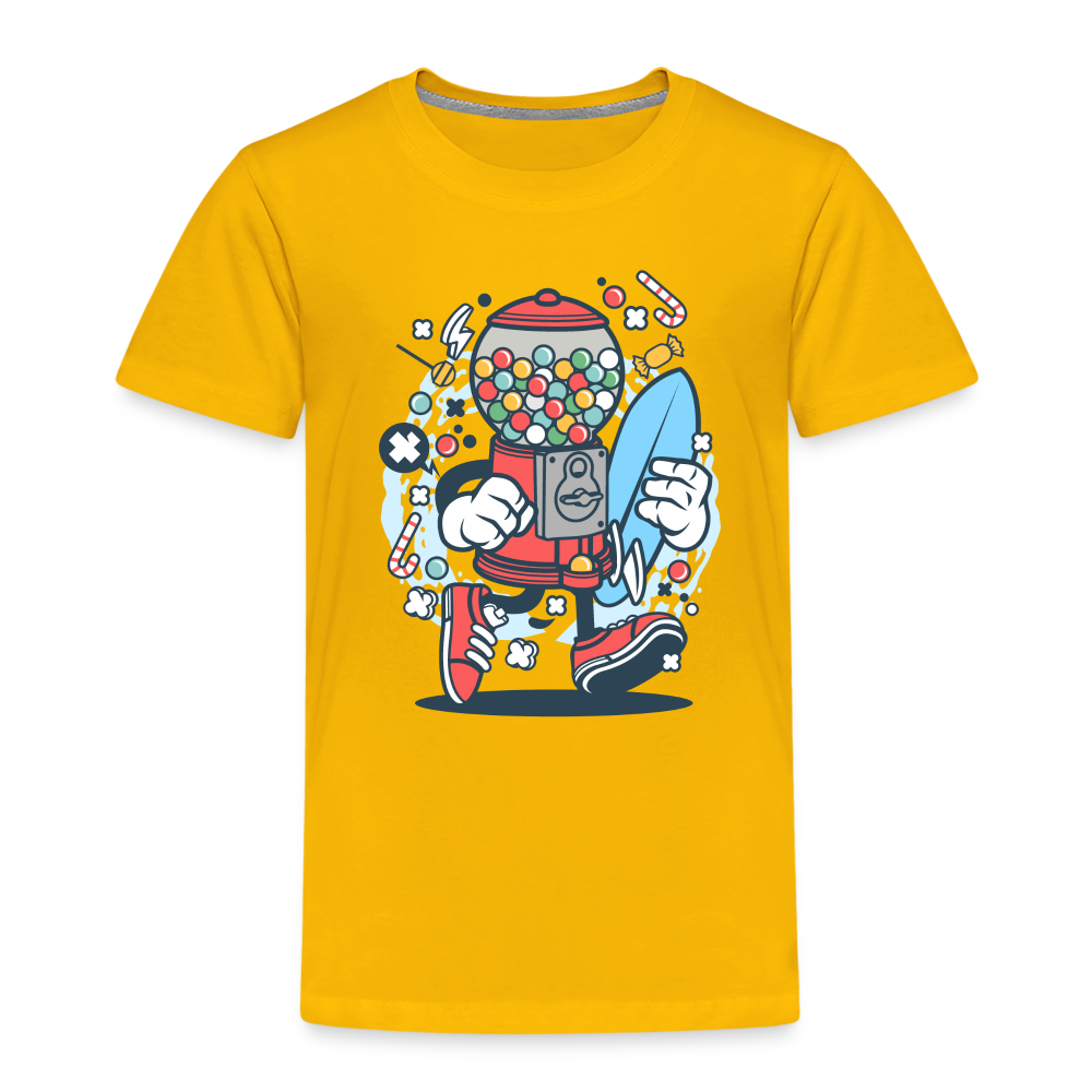 Maglietta Premium per bambini | Spreadshirt | Candy Machine Surfer - giallo sole