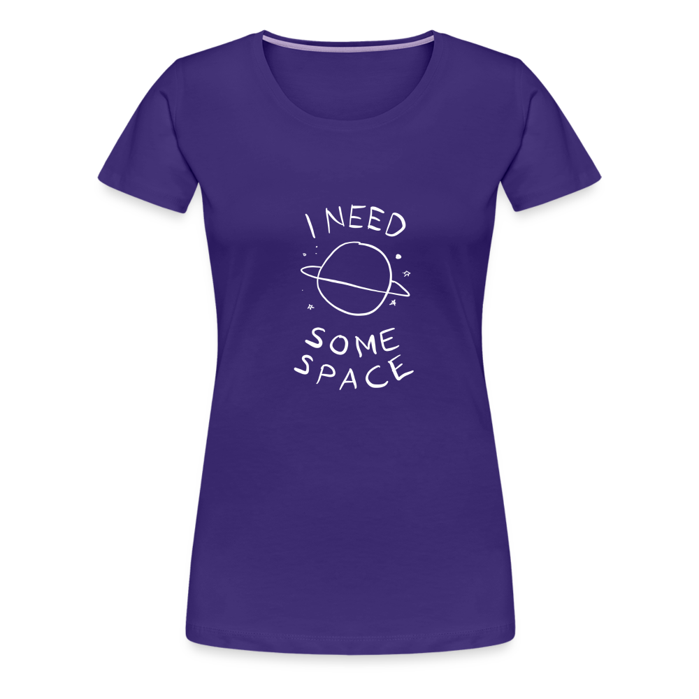 Maglietta Premium da donna | Spreadshirt | I Need Some Space - viola