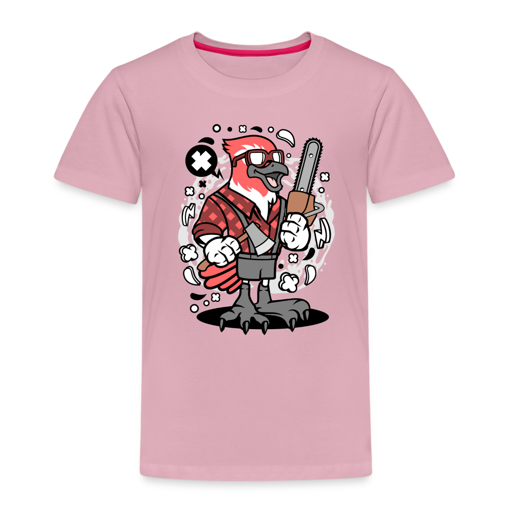 Maglietta Premium per bambini | Spreadshirt | Bird Lumberjack - rosa chiaro