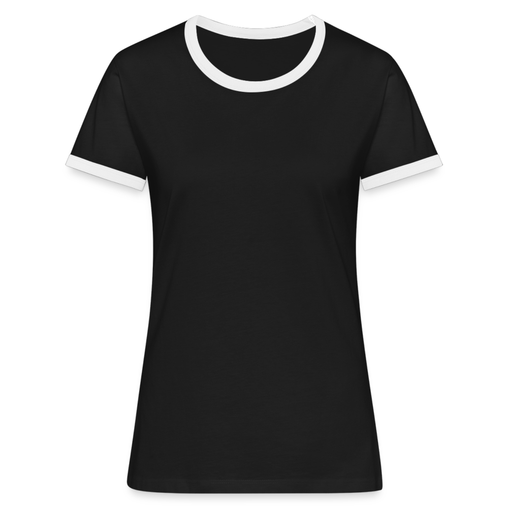 Maglietta Contrast da donna | Spreadshirt - nero/bianco