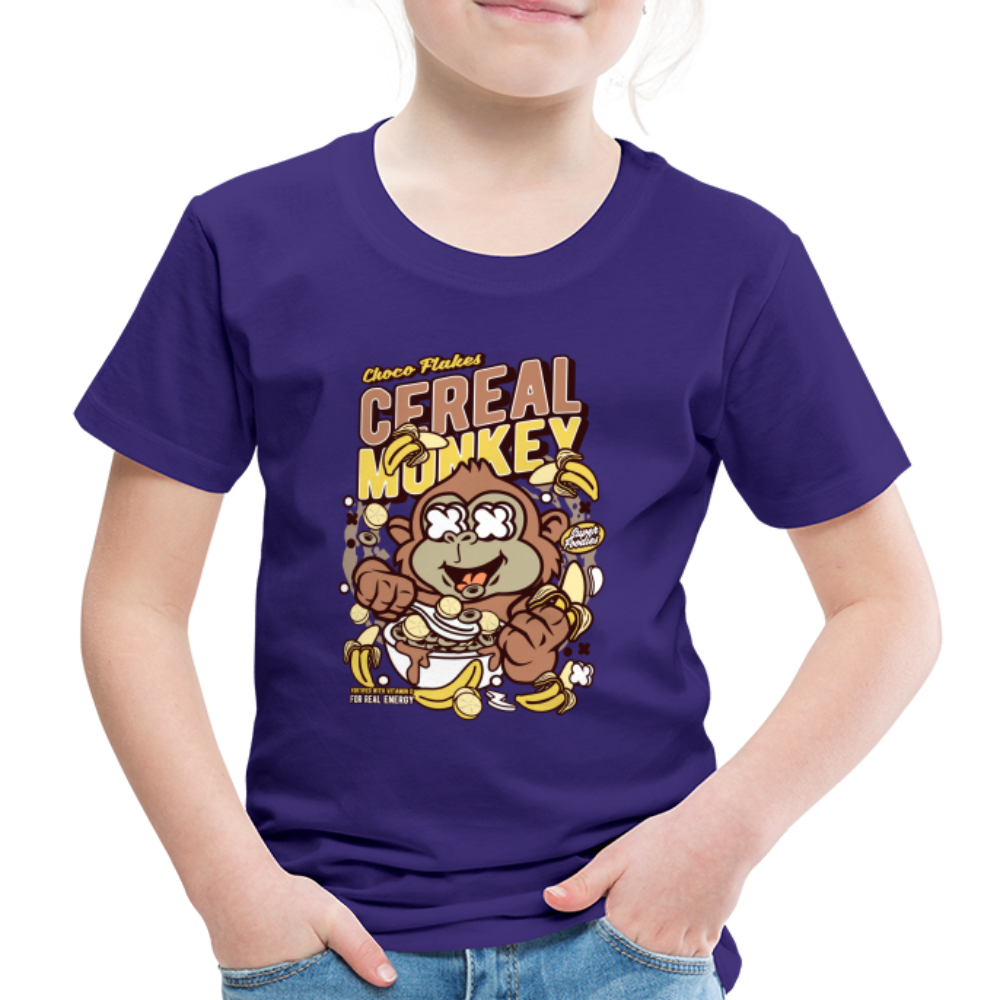 Maglietta Premium per bambini | Spreadshirt | Cereal Monkey - viola