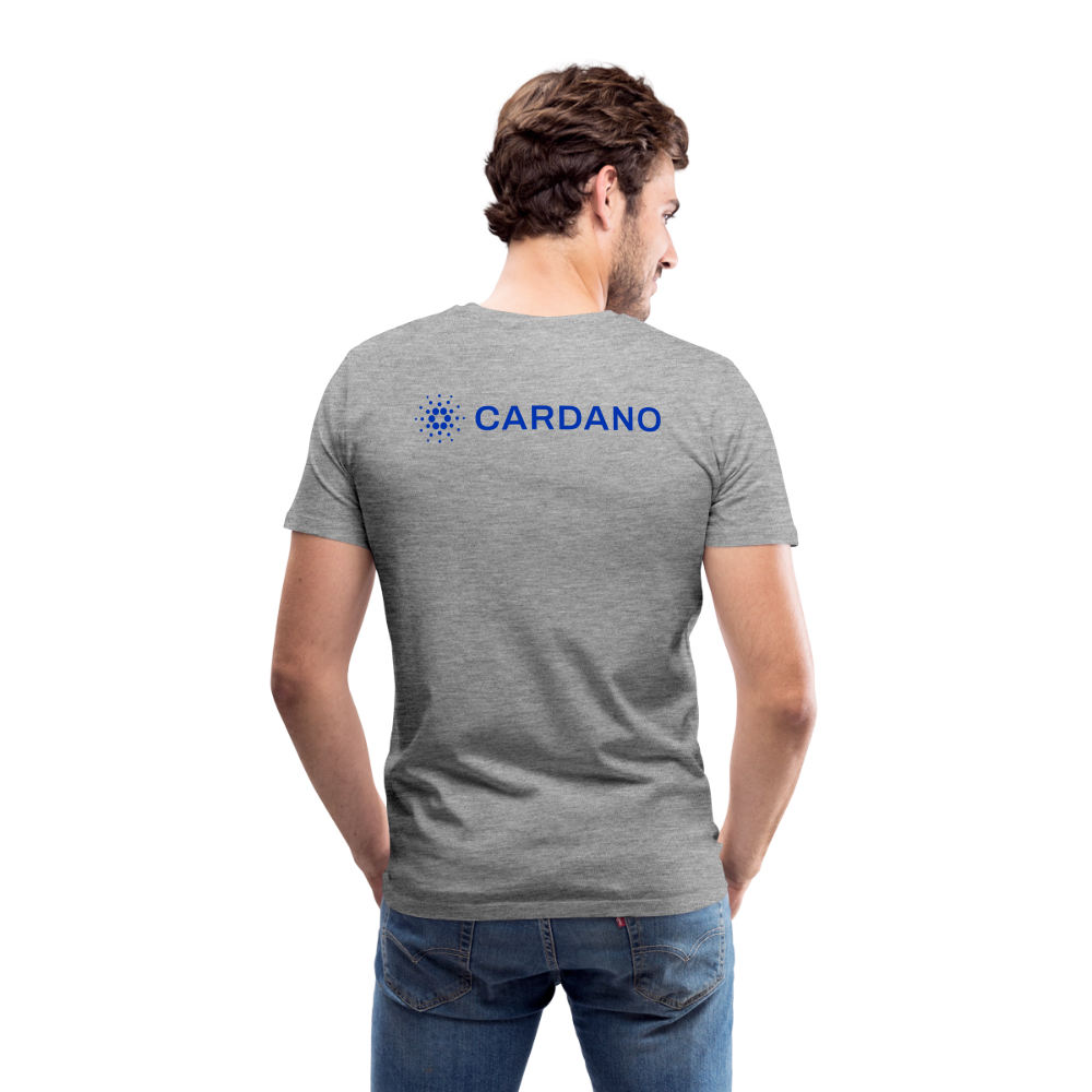 Maglietta Premium da uomo | Spreadshirt | Cardano™ #2 - grigio melange