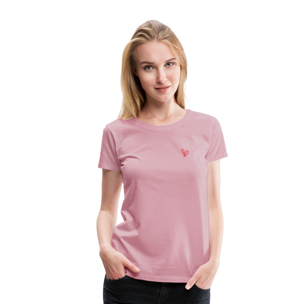 Maglietta Premium da donna | Spreadshirt | Collect Hearts - rosa chiaro