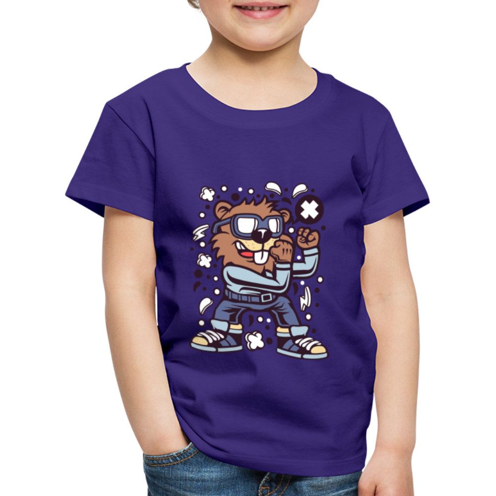 Maglietta Premium per bambini | Spreadshirt | Beaver Fighter - viola