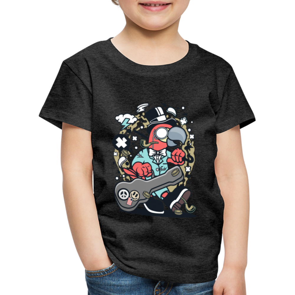 Maglietta Premium per bambini | Spreadshirt | Bird Guitarist - antracite