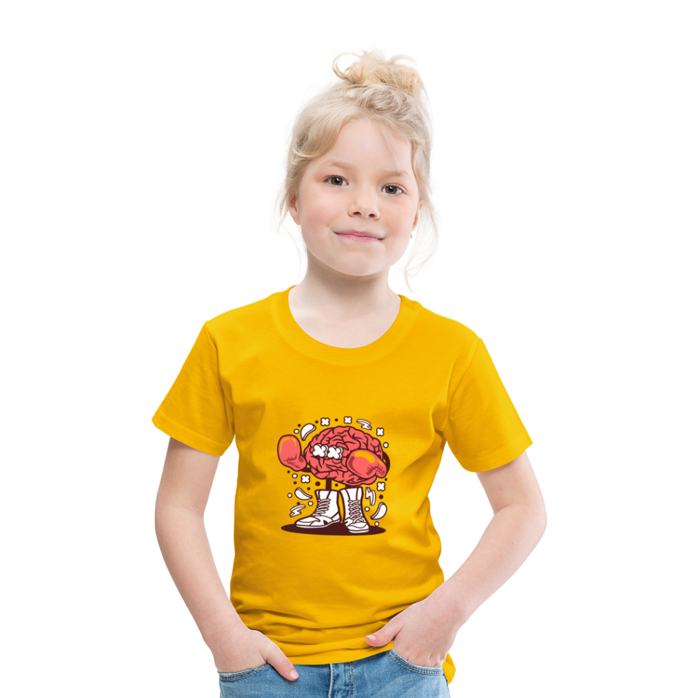 Maglietta Premium per bambini | Spreadshirt | Brain Boxer - giallo sole