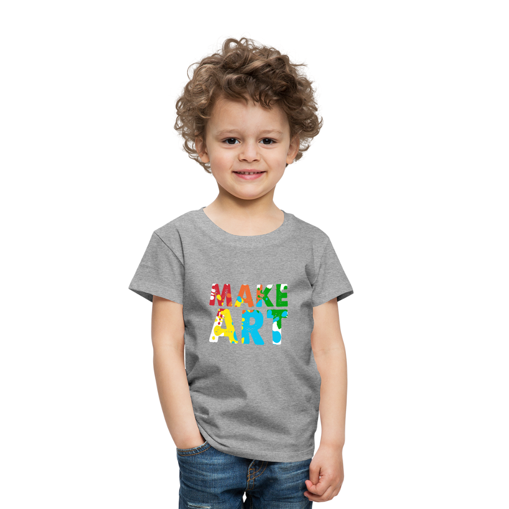 Maglietta Premium per bambini | Spreadshirt | Make Art - grigio melange