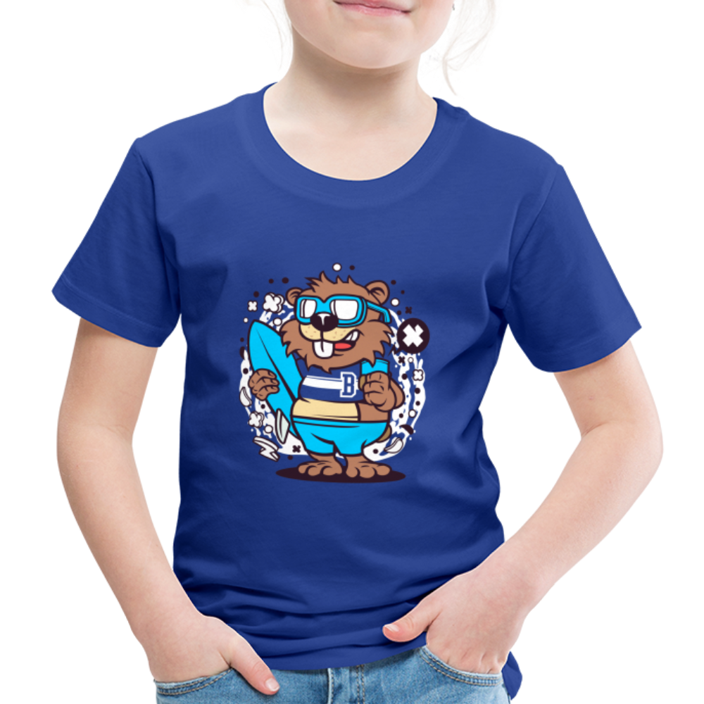 Maglietta Premium per bambini | Spreadshirt | Beaver Surfing - blue royal