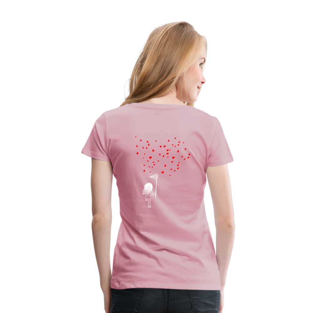 Maglietta Premium da donna | Spreadshirt | Collect Hearts - rosa chiaro