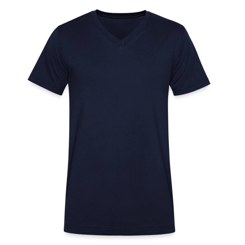 T-shirt ecologica da uomo con scollo a V di Stanley & Stella - navy