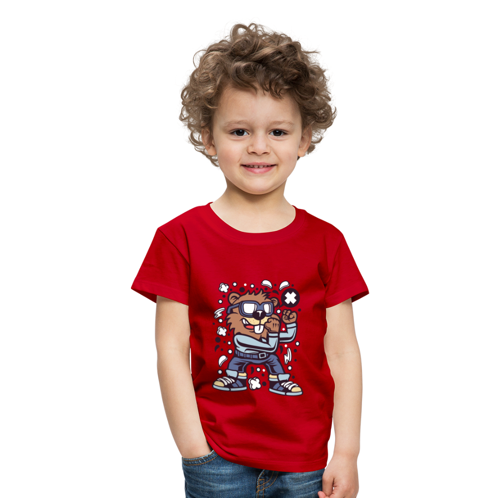 Maglietta Premium per bambini | Spreadshirt | Beaver Fighter - rosso