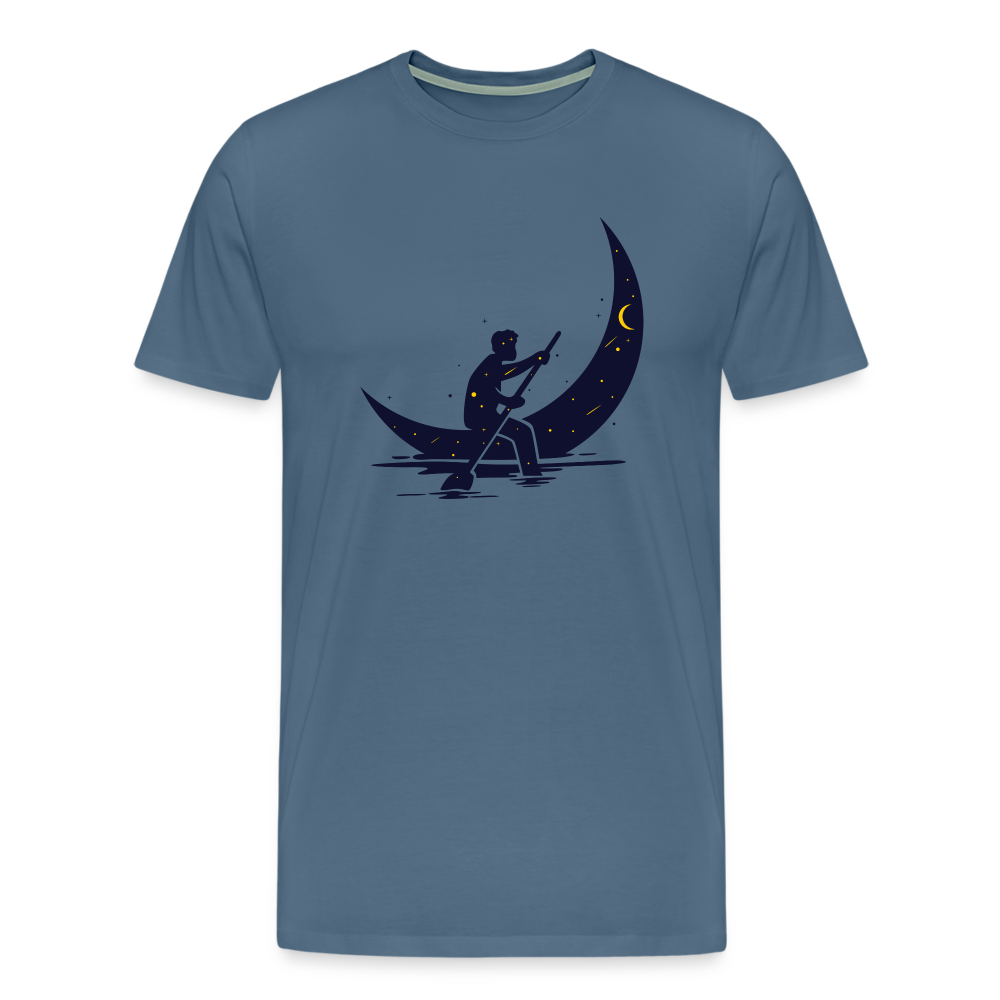 Maglietta Premium da uomo | Spreadshirt | Moon Boat - carta da zucchero