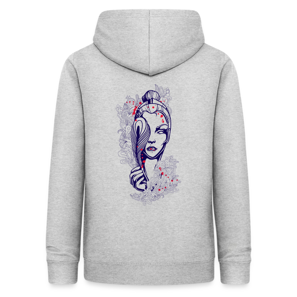 Felpa con cappuccio da donna | AWDis | Woman Feather - grigio chiaro melange