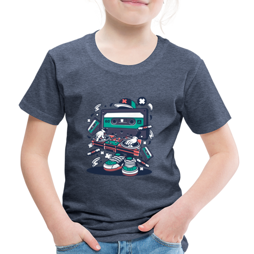 Maglietta Premium per bambini | Spreadshirt | Cassette Disk Jockey - bluastro